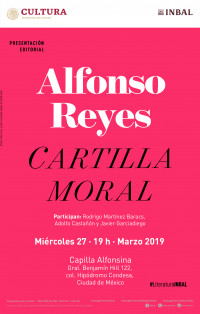 Miércoles 27 a las 19:00 en la Capilla Alfonsina: presentación de la Cartilla moral