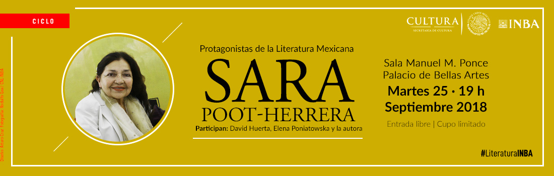 Este martes homenaje a Sara Poot en Bellas Artes